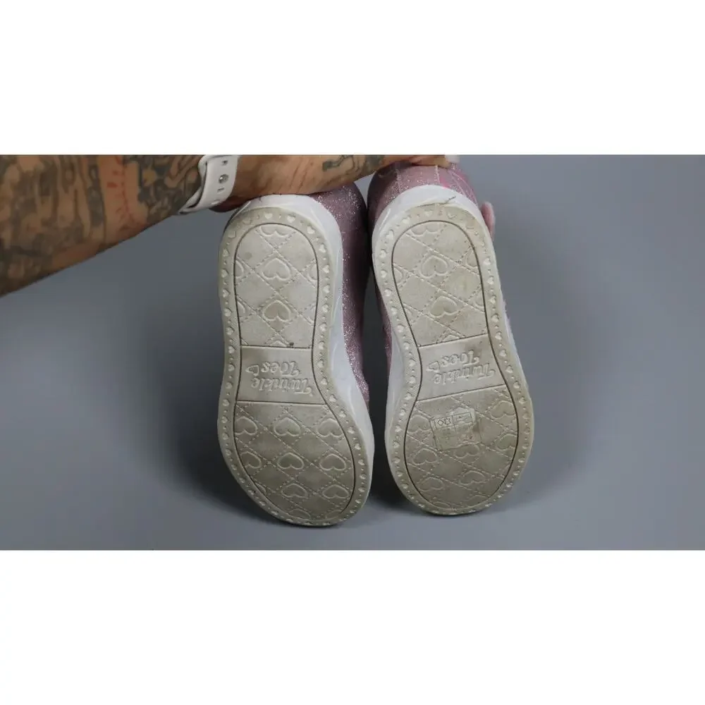 Skechers Twinkle Toes Girls Heart Steps Sneakers Rose Gold Size 12.5 Little Kid